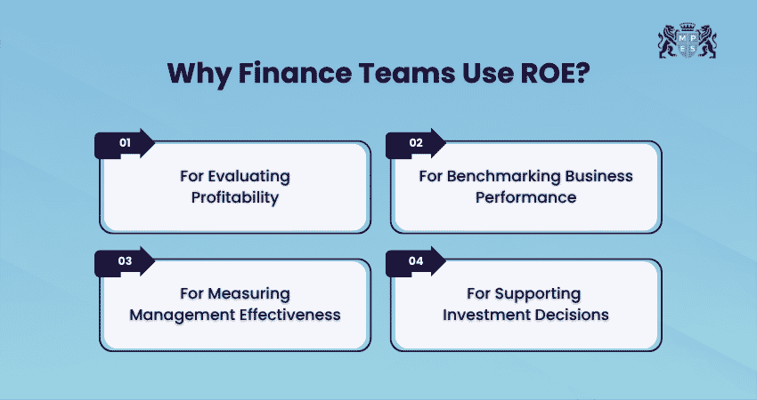 Reasons Finance Teams Use ROE Reasons Finance Teams Use ROE